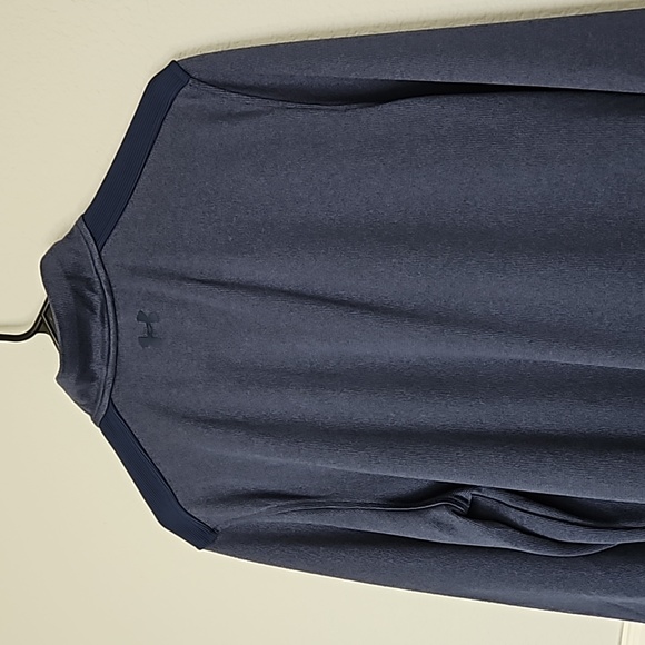 Under Armour Men's Coldgear 1/4 Zip Pullover Long Sleeve Sweater Navy Blue L - Picture 6 of 9
